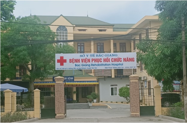 Trụ sở của Bệnh viện Phục hồi chức năng Bắc Giang.