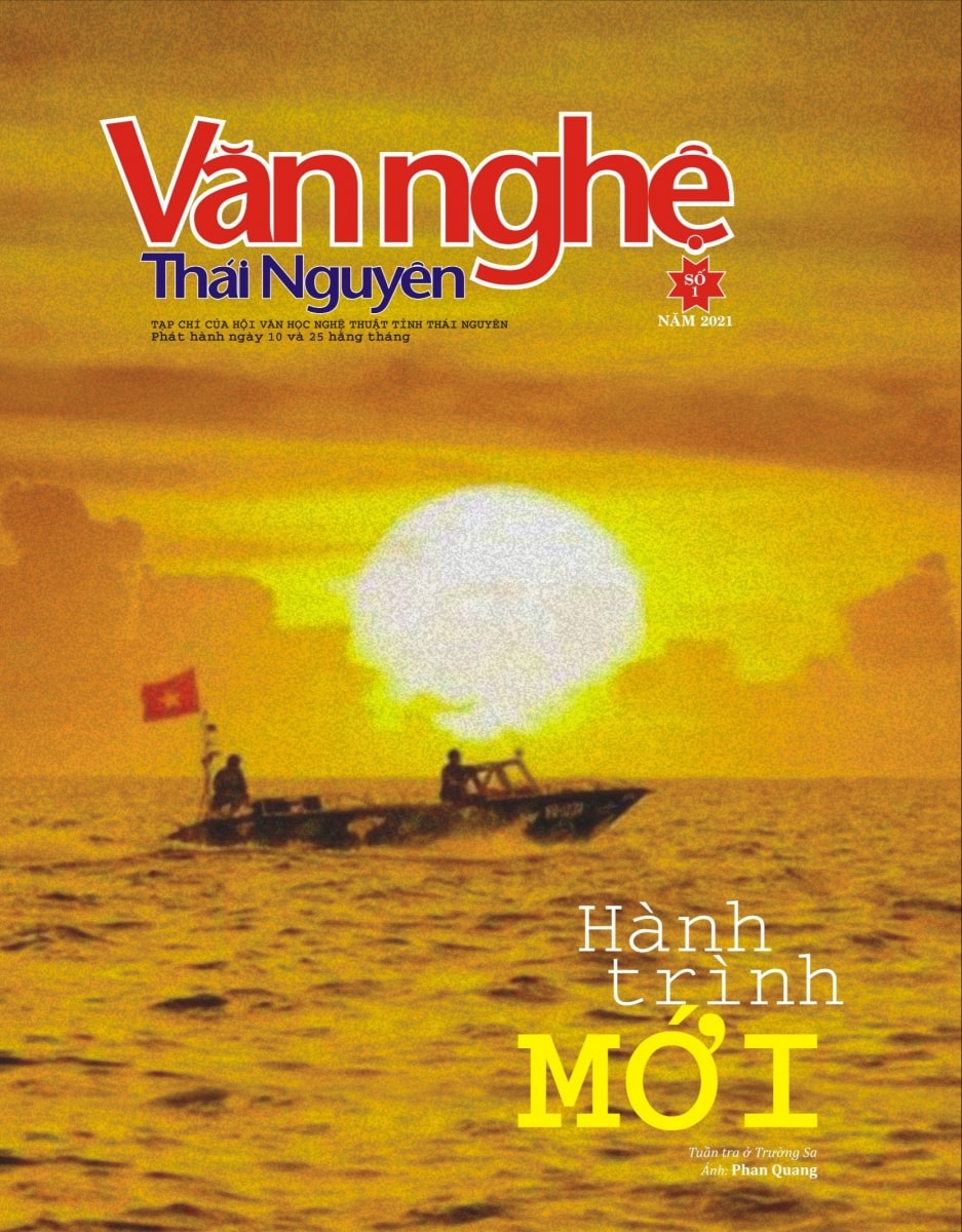 Bìa Tạp chí Văn nghệ Thái Nguyên số 1.