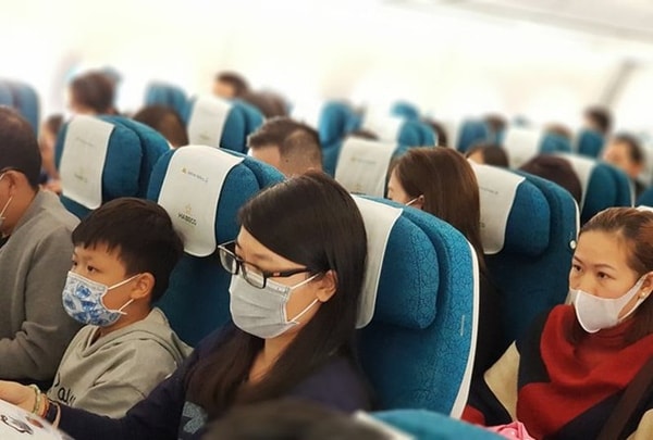 Hành khách được yêu cầu phải đeo khẩu trang trên suốt chuyến bay