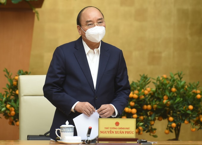 Thủ tướng Nguyễn Xuân Phúc yêu cầu các địa phương được áp dụng biện pháp mạnh để ngăn chặn dịch bệnh (Ảnh VGP)
