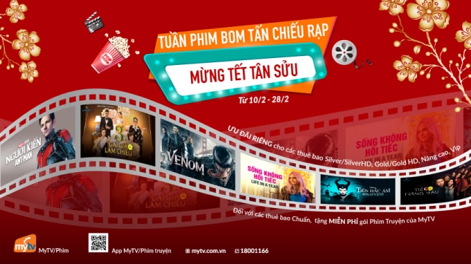 Đón Tết Tân Sửu tưng bừng với tuần phim bom tấn chiếu rạp.