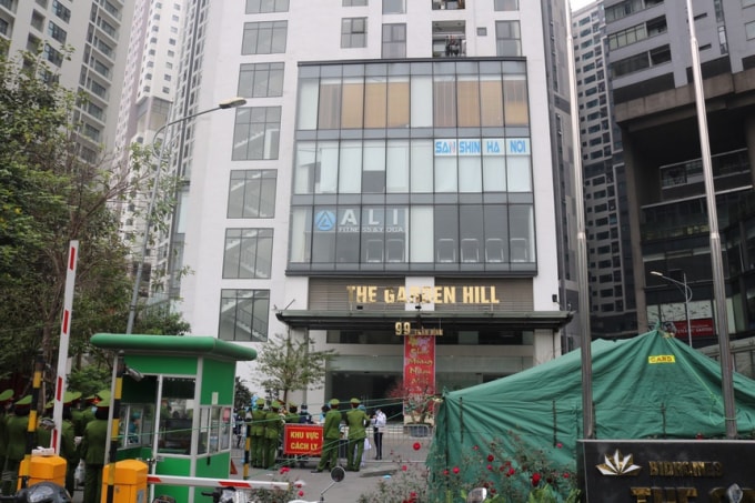 Hơn 700 người dân ở tòa chung cư Garden Hill âm tính với Covid-19. Ảnh: TL