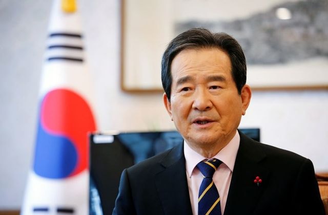 Thủ tướng Hàn Quốc Chung Sye-kyun. Ảnh: Reuters
