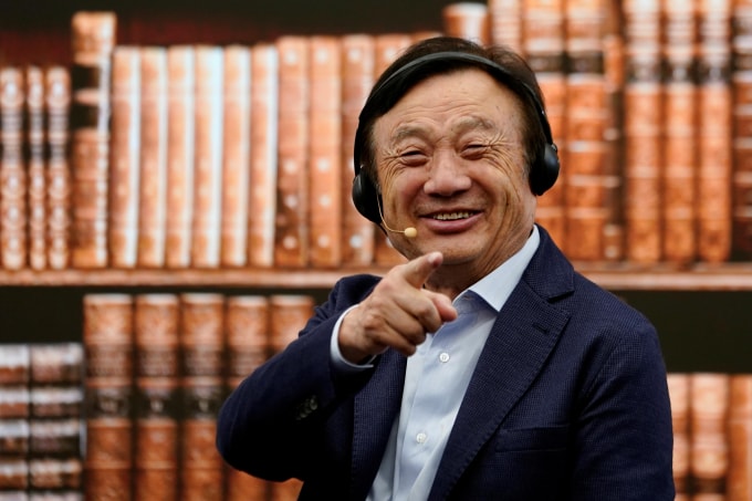 Ông Ren Zhengfei, người sáng lập nên Huawei Technologies. Ảnh: Reuters