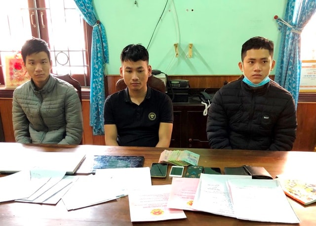 Ba đối tượng đã bị công an Quảng Nam bắt giữ. Ảnh: dantri.com.vn