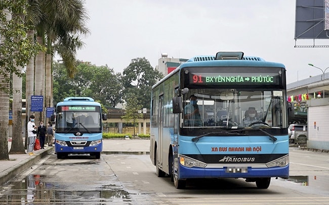 Transerco sẽ vận hành hàng nghìn lượt xe buýt trên tất cả các tuyến mỗi ngày để phục vụ nhu cầu đi lại của người dân dịp Tết Nguyên đán Tân Sửu 2021. Ảnh minh họa