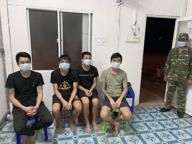4 đối tượng nhập cảnh trái phép vào Việt Nam đêm giao thừa bị bắt giữ. Ảnh: plo.vn