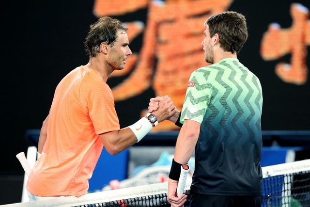 Tay vợt Rafael Nadal giành vé cuối cùng vào vòng bốn ở Australian Open. Ảnh: internet