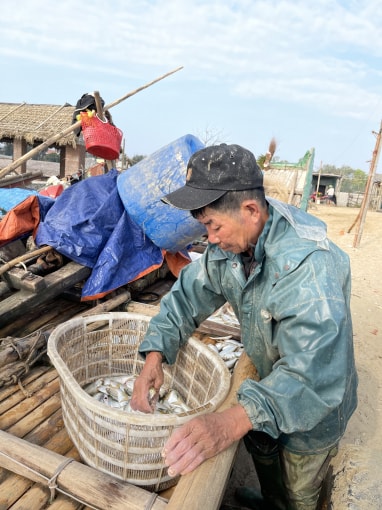 Ngư dân lo lắng dịch bệnh kéo dài sẽ ảnh hưởng lớn đến giá hải sản. Ảnh: Quang Duy
