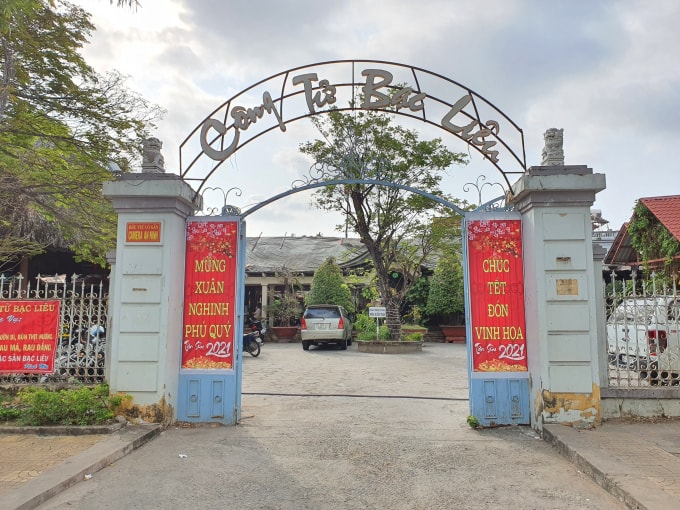 Điểm du lịch Nhà Công tử Bạc Liêu vắng khách đến tham quan trong dịp Tết Nguyên đán Tân Sửu 2021. (Ảnh: Minh Luân)