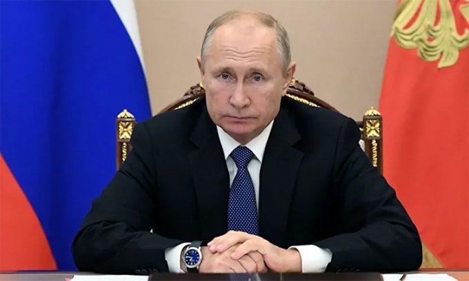Tổng thống Nga Putin cho biết Nga có thể chặn dịch vụ internet nước ngoài trong trường hợp có hành động thù địch chống lại đất nước - Ảnh: Reuters