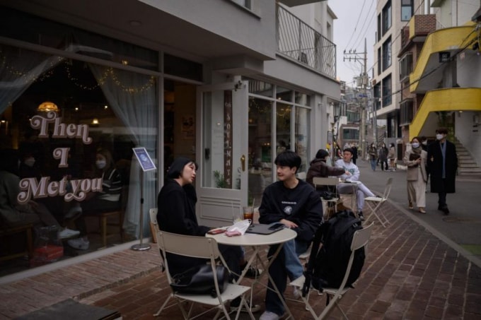 Một quán cafe ở Seoul, Hàn Quốc. Ảnh: AFP