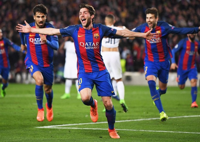 CLB Barca từng ngược dòng hạ PSG ở vòng 1/8 Champions League mùa 2016-17. Ảnh: internet