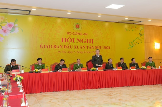Đại tướng Tô Lâm phát biểu tại Hội nghị.