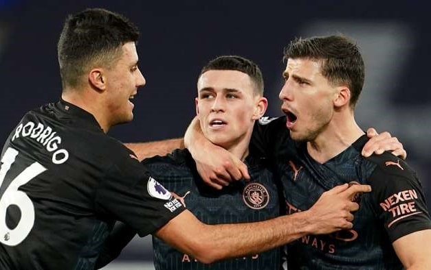 Đánh bại Everton 3-1, Man City băng băng về đích. Ảnh: internet