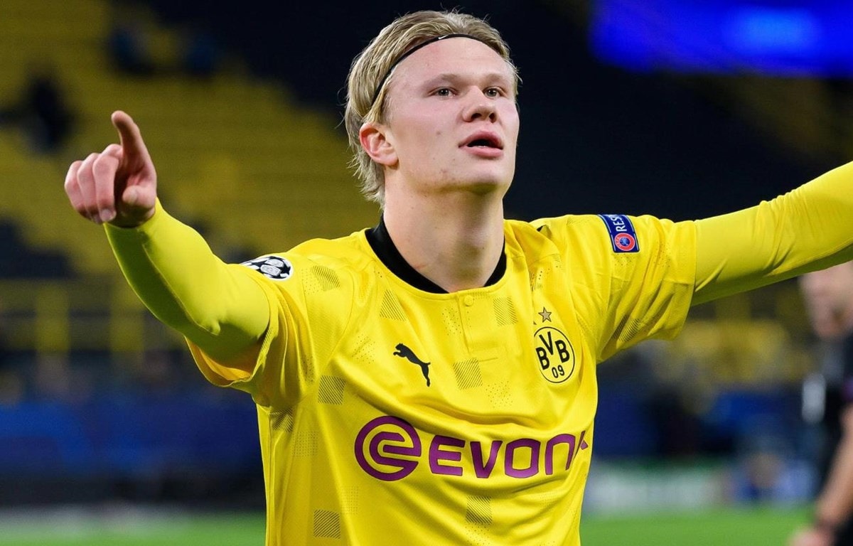 Tiền đạo Erling Haaland phá kỷ lục Champions League. Ảnh: internet