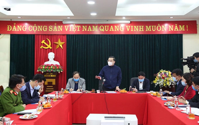 Chủ tịch UBND TP Chu Ngọc Anh kiểm tra công tác phòng, chống dịch Covid-19 tại phường Bồ Đề