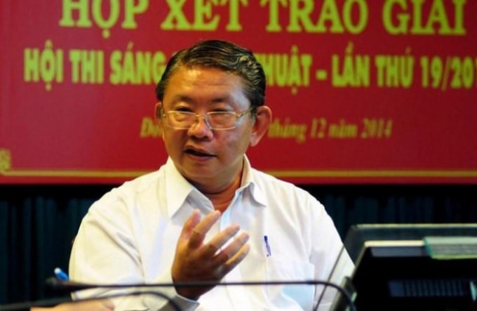 Nguyên Giám đốc Sở Khoa học Công nghệ Đồng Nai Phạm Văn Sáng lúc còn đương chức.