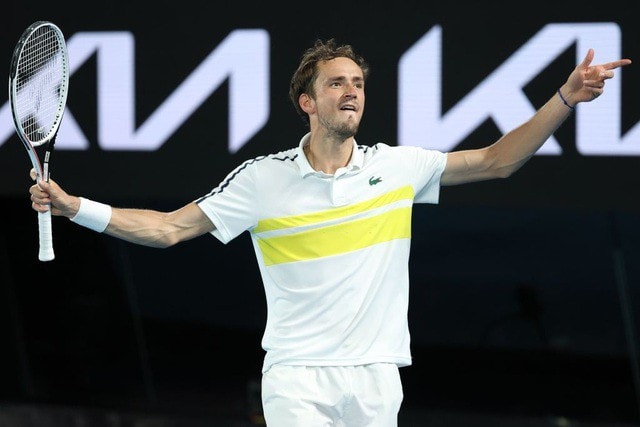Tay vợt Medvedev lần đầu tiên vào chung kết Australian Open. Ảnh: internet