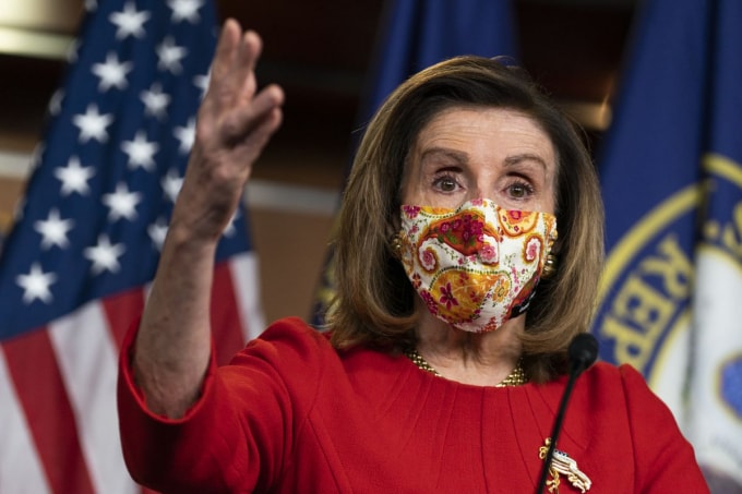 Chủ tịch Hạ viện Nancy Pelosi dự kiến sẽ chủ trì cuộc họp để thông qua gói cứu trợ 1,9 nghìn tỷ của Tổng thống Joe Biden - Ảnh: Reuters