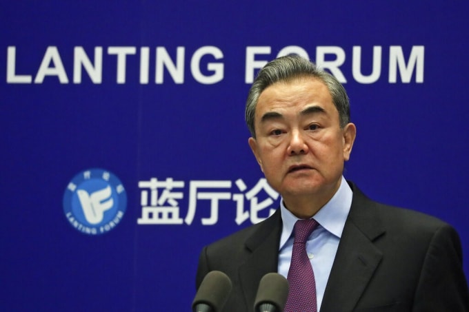 Ngoại trưởng Trung Quốc Vương Nghị. Ảnh: Reuters