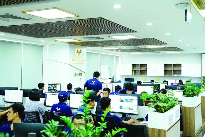 Một góc văn phòng làm việc của Meeyland.