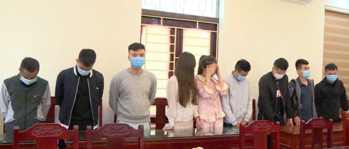 9 đối tượng sử dụng ma túy trái phép bị lực lượng Công an bắt giữ