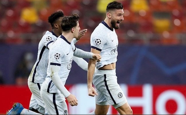 Olivier Giroud đã có bàn thắng đẹp mắt giúp Chelsea đánh bại Atletico. Ảnh: internet
