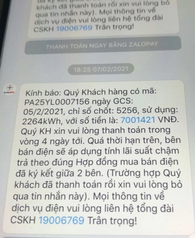 Gia đình bà Duyên tá hỏa khi tiền điện được gửi về tăng