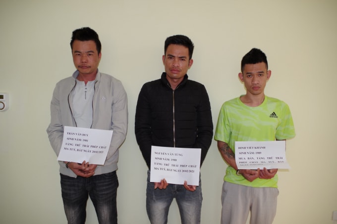 Nhóm 3 đối tượng bắt giữ trong chuyên án
