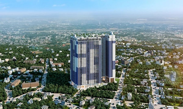 Dự án C-River View nằm ngay trung tâm TP Thủ Dầu Một, tỉnh Bình Dương. (Ảnh: Phối cảnh dự án C-River View).