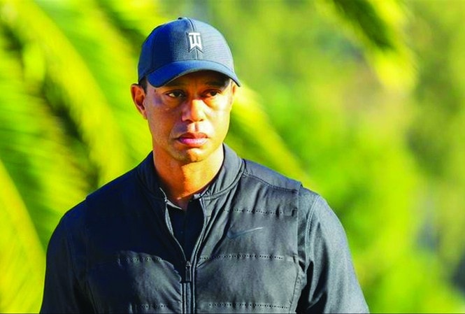 Tiger Woods bị chấn thương nặng trong vụ tai nạn ôtô. Ảnh: tienphong.vn