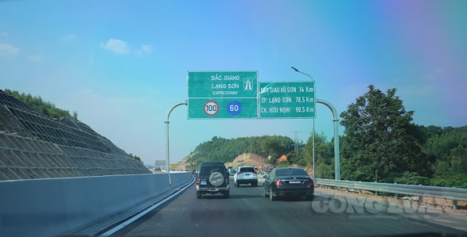 Cao tốc Bắc Giang - Lạng Sơn. Ảnh:KN