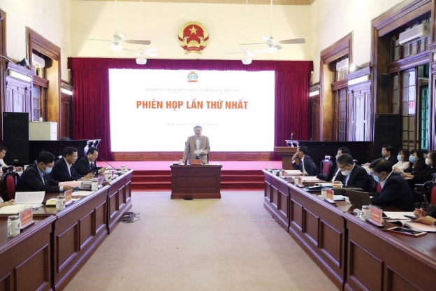 Phiên họp do đồng chí Nguyễn Hòa Bình, Ủy viên Bộ Chính trị, Chánh án Tòa án nhân dân tối cao chủ trì.