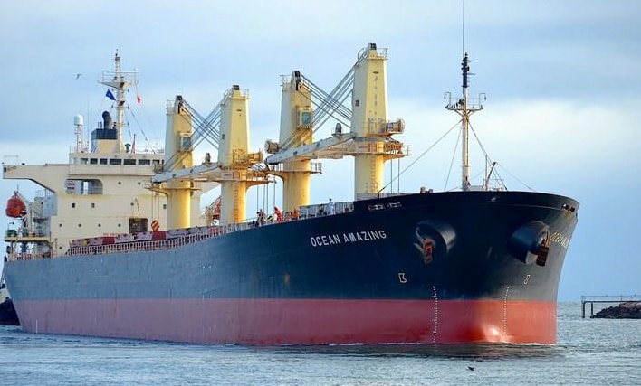 Tàu Ocean Amazing. Ảnh: MarineTraffic.