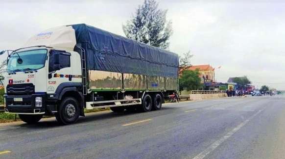 Hiện trường vụ tai nạn ở Quảng Bình