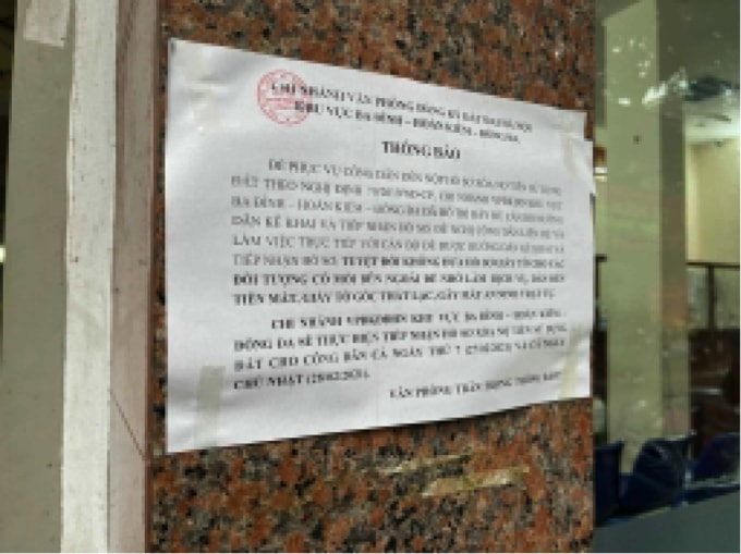 Thông báo “tăng ca” của Tổng Cục Thuế.