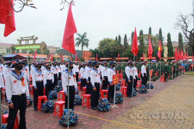 Ngày hội tòng quân diễn ra nhanh, gọn, thực hiện đầy đủ, nghiêm ngặt các giải pháp phòng chống dịch Covid-19.