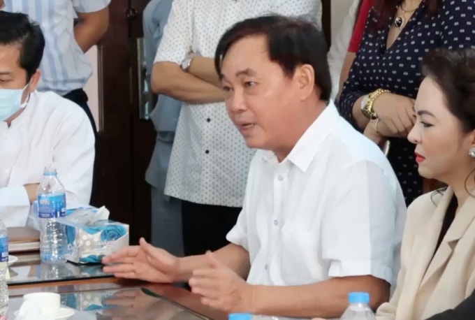 Ông Dũng lò vôi tại buổi làm việc