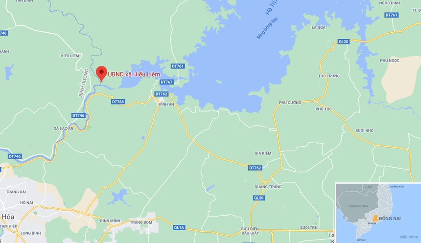 Vụ việc xảy ra tại xã Hiếu Liêm. Ảnh: Google Maps.