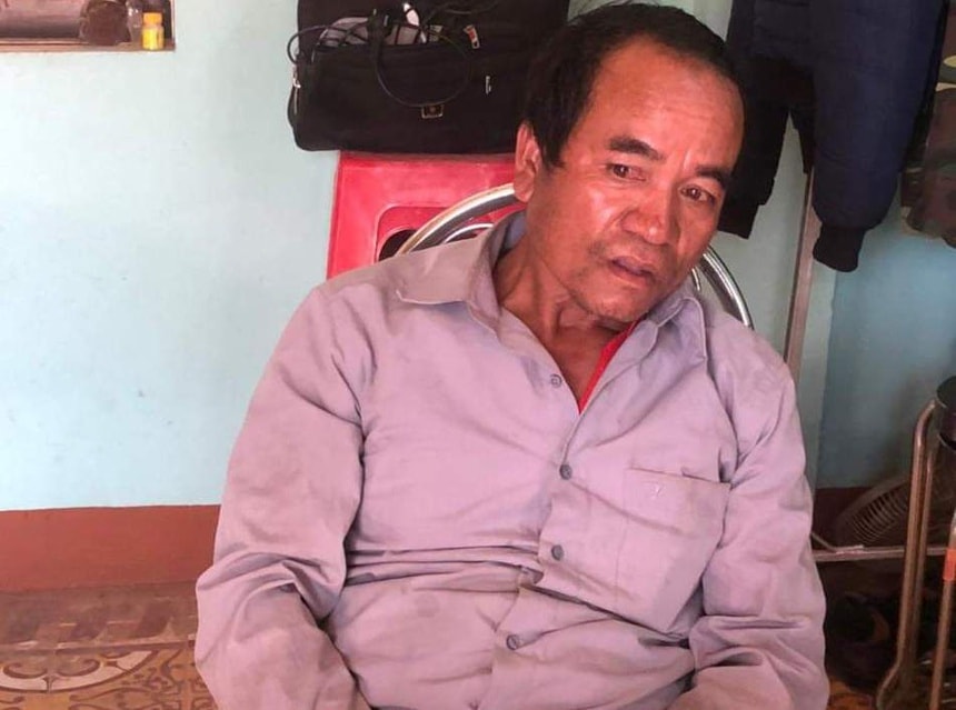 Người đàn ông quốc tịch Lào nhập cảnh trái phép. Ảnh: Zingnews.vn