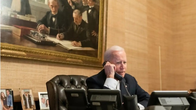 Tổng thống Hoa Kỳ Joe Biden hứa sẽ bảo vệ các đồng minh trong một Hướng dẫn an ninh tạm thời - Ảnh: Nhà Trắng