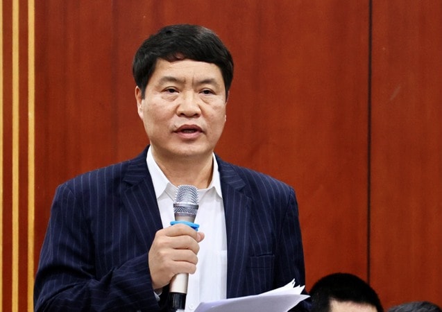 Ông Hoàng Hữu Trung, Trưởng phòng Chính trị tư tưởng Sở Giáo dục và Đào tạo thông tin tại buổi họp báo