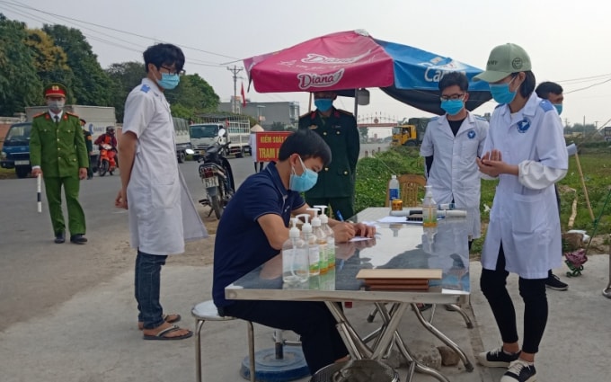 Tỉnh Thái Bình tiếp tục duy trì chốt kiểm dịch liên ngành tại cầu Hiệp, giáp ranh tỉnh Hải Dương