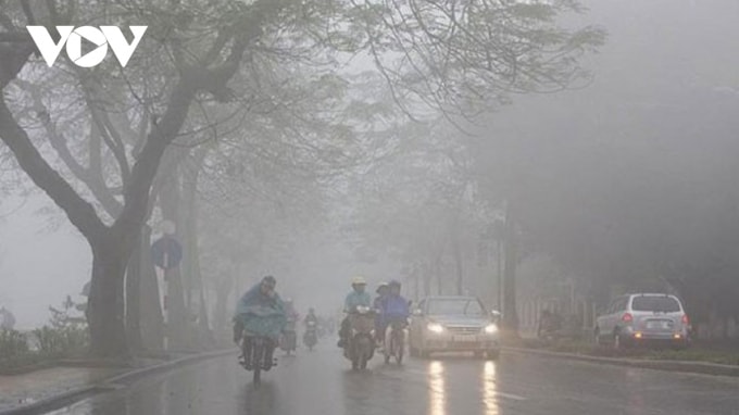 Hà Nội có mưa vài nơi, trời chuyển rét (Ảnh: VOV)