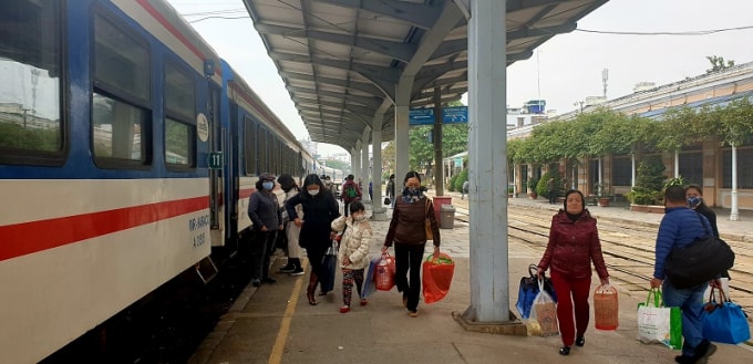 Đường sắt tăng cường chạy tàu tuyến Hải Phòng - Hà Nội từ ngày 6 - 7/3 để phục vụ nhu cầu đi lại của người dân. Ảnh minh họa