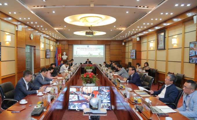 Toàn cảnh cuộc họp giao ban gữa lãnh đạo Tập đoàn và lãnh đạo các đơn vị thành viên