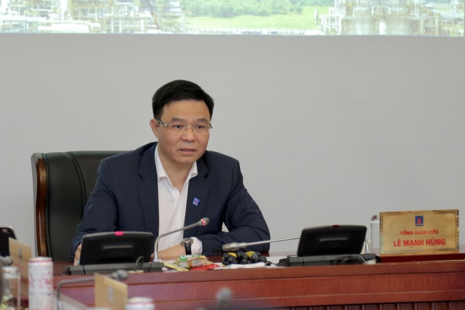 Tổng giám đốc Petrovietnam Lê Mạnh Hùng phát biểu