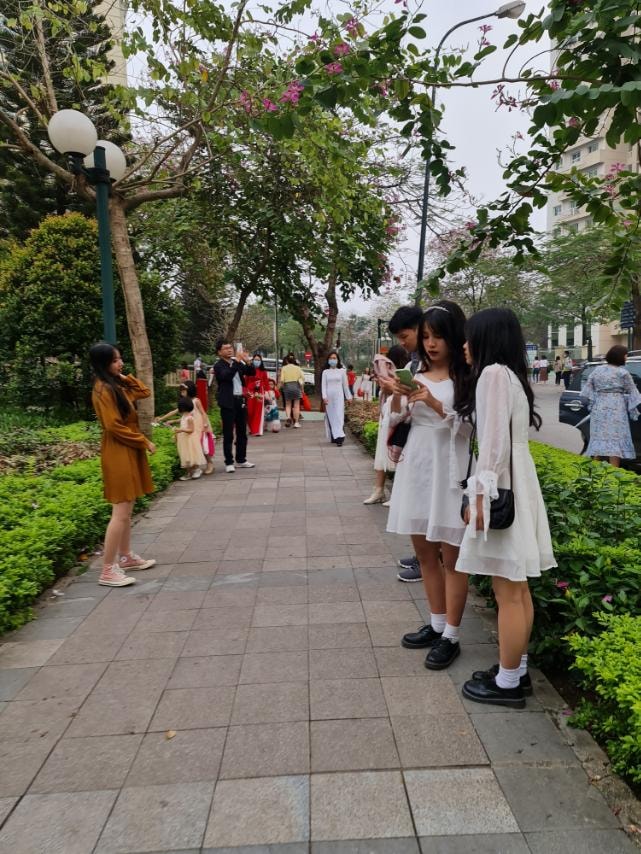 Rất hãn hữu mới thấy có người đeo khẩu trang.