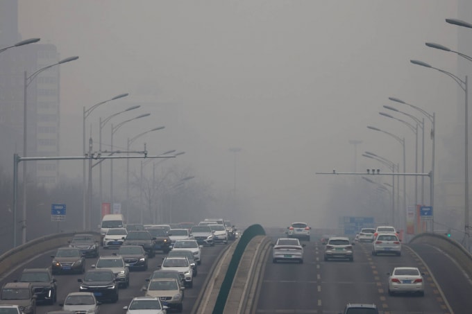 Tại Trung Quốc, ô nhiễm carbon năm ngoái đã vượt quá mức năm 2019 hơn nửa phần trăm mặc dù nhiều phương tiện giao thông nước này đã ngừng hoạt động trong thời gian ngắn do COVID. Ảnh: REUTERS